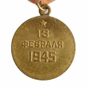 Медал "За улавяне на Будапеща": описание и история