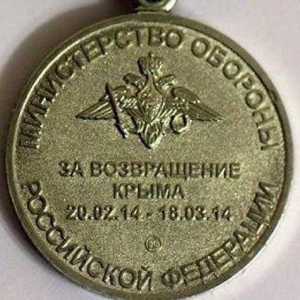 Медали "За връщане на Крим". Медал на ФСС "За завръщането на Крим"