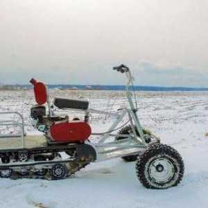 `Mukhtar` (снегомобил): характеристики, характеристики на пълен набор и снимка
