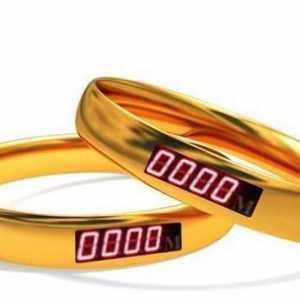 Новост - сватбени пръстени с разстояние между тях