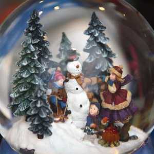 Новогодишните стъклени топки: опции за празнични декорации