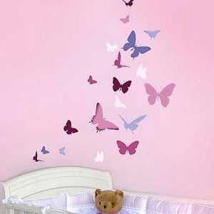 Очарователен шаблон за пеперуди на стената със собствените си ръце