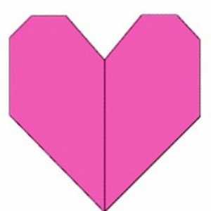 Описание на лесен начин да направите оригами сърца