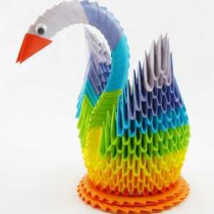 Ние овладяваме техниката на 3D оригами: Лебедът на модулите
