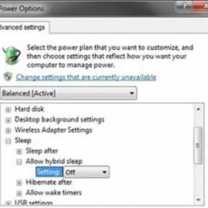 Деактивиране на хибернация в Windows 7 или прекъсване на връзката с компютър
