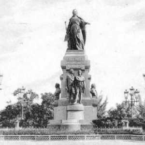 Паметник на Екатерина II в Симферопол: възраждането на легендарния скулптурен състав