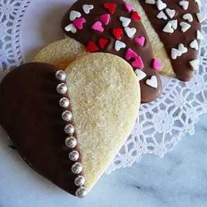 Бисквитки за Свети Валентин. рецепти