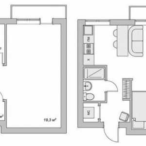 Оформлението на двустайни апартаменти: снимка, схема