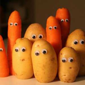 Занаяти от картофи и моркови за детска градина или училище. Занаяти от картофи и моркови