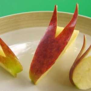 Подробности за красиво нарязване на ябълка