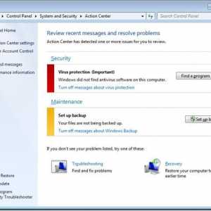 Подробности за това как да деактивирате архивирането в Windows 7