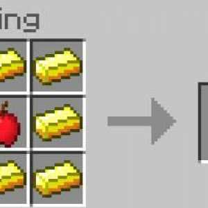 Подробности за това как да направите златна ябълка в "Майнкрафт"