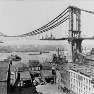 Мостът за окачване на Манхатън е един от символите на Ню Йорк