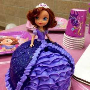 "Принцеса София" - торта за рождения ден. Най-простите дизайнерски идеи