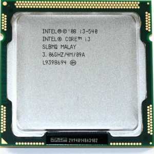 Процесор Intel Core i3-540: спецификации и отзиви