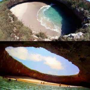 Небесно място за всички любители е скрит плаж (Мексико)