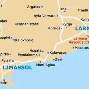 Разстояние от Ларнака до Лимасол: изчислете времето за пътуване