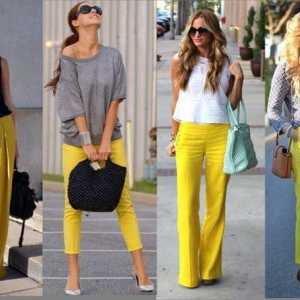 Какво да облечете с жълти панталони, за да изглеждате стилно