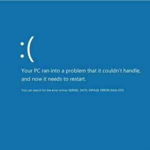 Грешка при вкарване на данни за грешки в Windows 8: Причини и техники за корекция