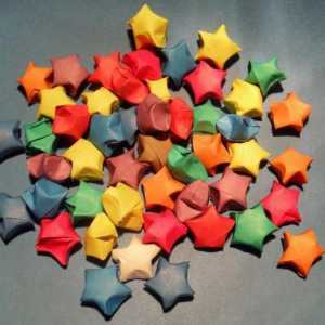 Лъки хартия звезда (оригами): майсторски клас