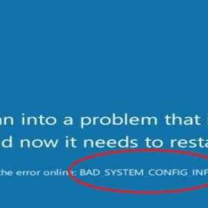 Син екран със спиращ код BAD_SYSTEM_CONFIG_INFO: каква е тази грешка и как да я отстраните?