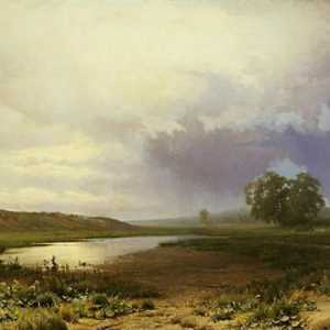 Композиция върху картината "Мокра ливада" на Ф. Василиев