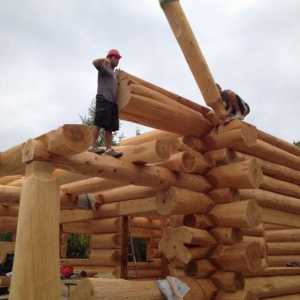 Бани с дървени трупи: тънкостите на процеса