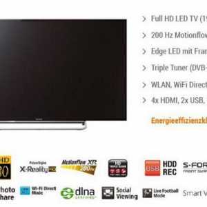 Телевизори Sony KDL-40W605B: отзиви. Инструкция, цени, снимки