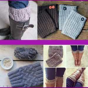 Топли и декоративни гети с игли за плетене: Схеми и описание
