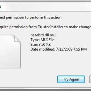 TrustedInstaller Windows 7 - какво е това? Как да изтриете файлове, защитени от TrustedInstaller