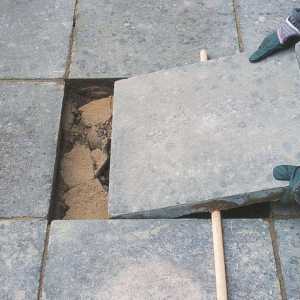 Полагане на тротоарни плочи върху бетон със собствени ръце