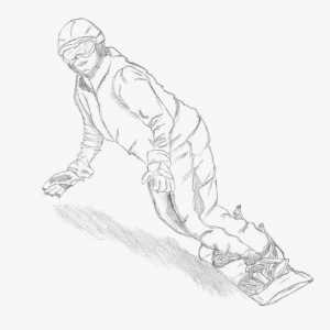 Курсове за рисуване: как да нарисувате сноубордист в молив стъпка по стъпка