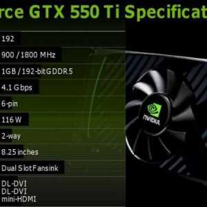 GTX 550 Ti: спецификации и отзиви