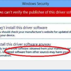 Windows 7: Забранено потвърждаване на драйверите за цифров подпис завинаги