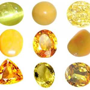 Жълти камъни. Скъпоценни и полускъпоценни камъни